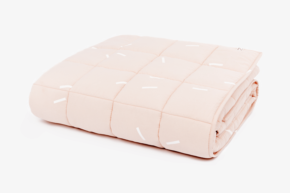 GRAYBlanket_Pink_whitestripes